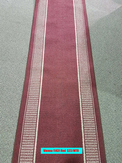 Hallway Runners - Rubber Backing(Flat weave)