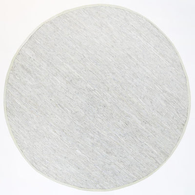 Leather Rug White