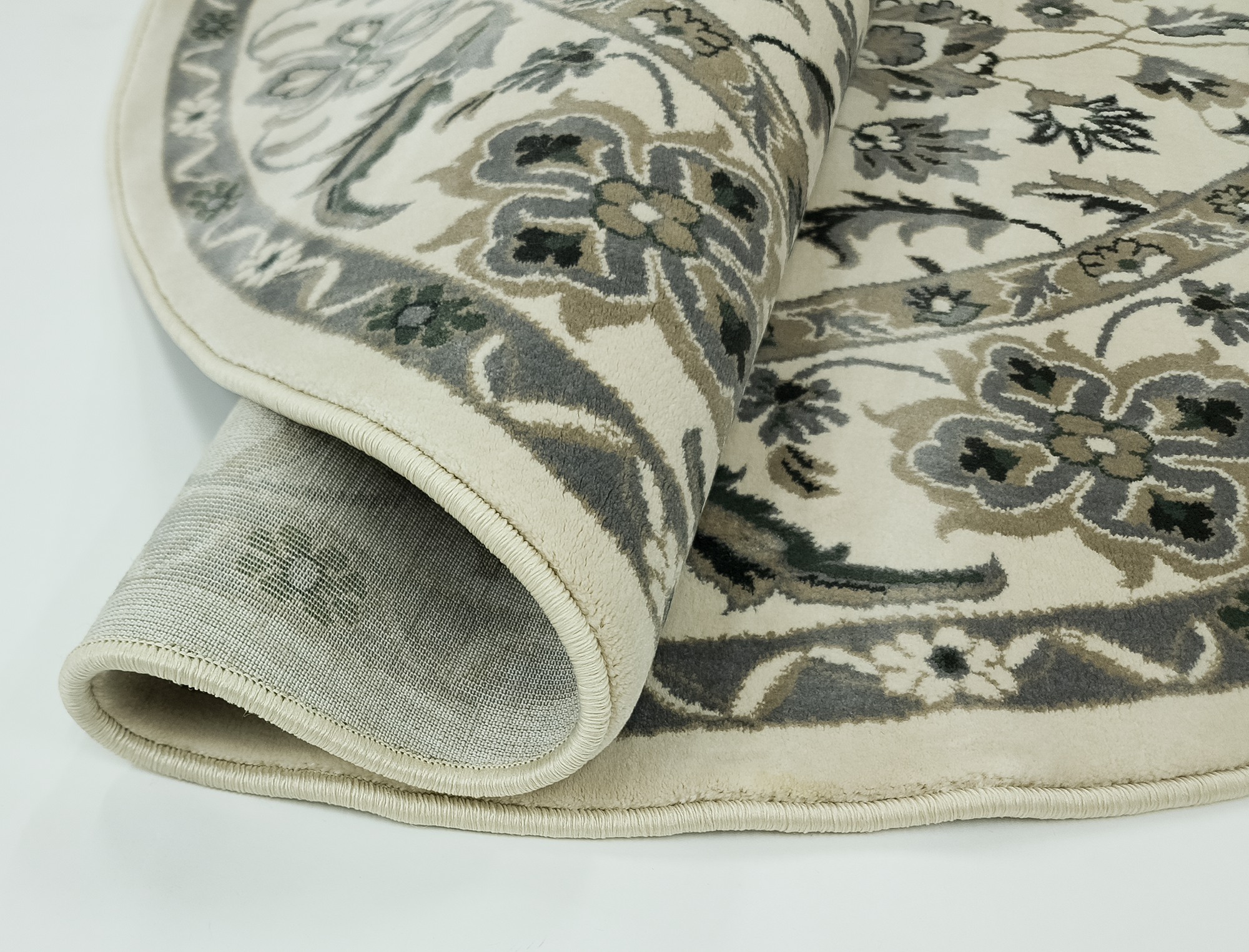 Ottoman 079 CREAM/CREAM (Round)