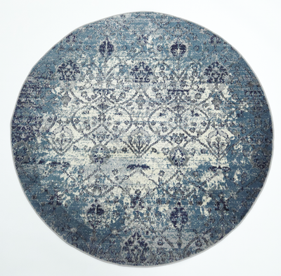 Alexa 083 CREAM/BLUE (ROUND)