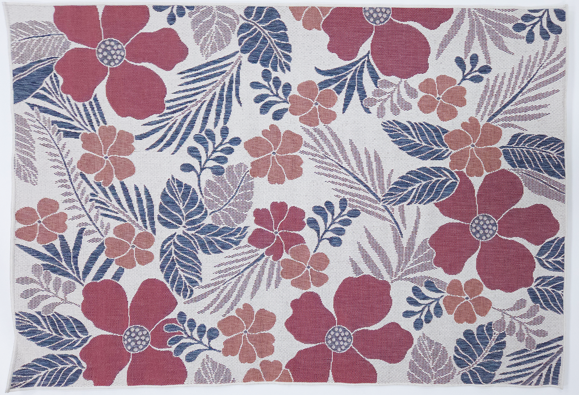 Flora  1136 Ecru S. Navy RED