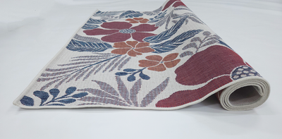 Flora  1136 Ecru S. Navy RED