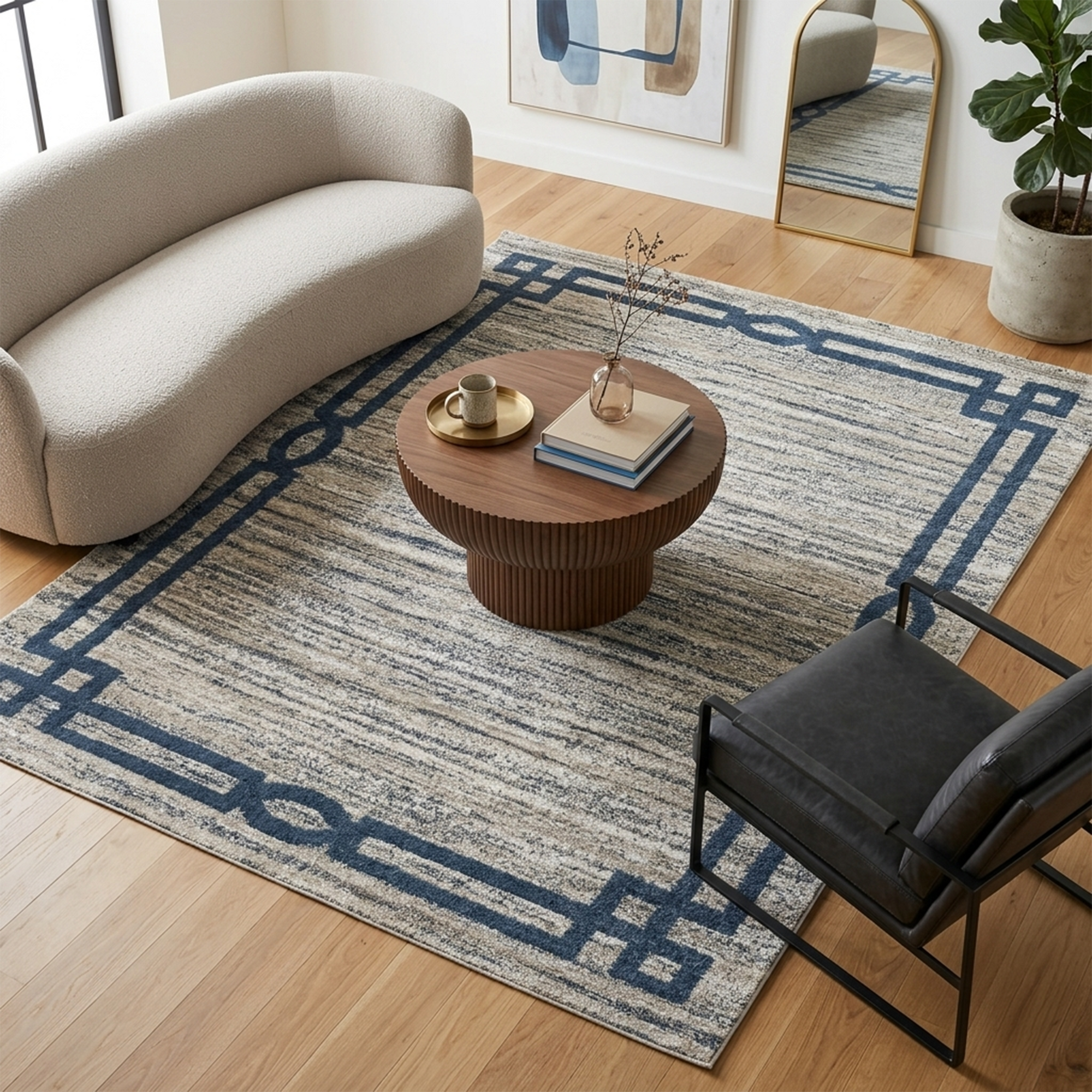 ASTANA 263 BLUE/CREAM