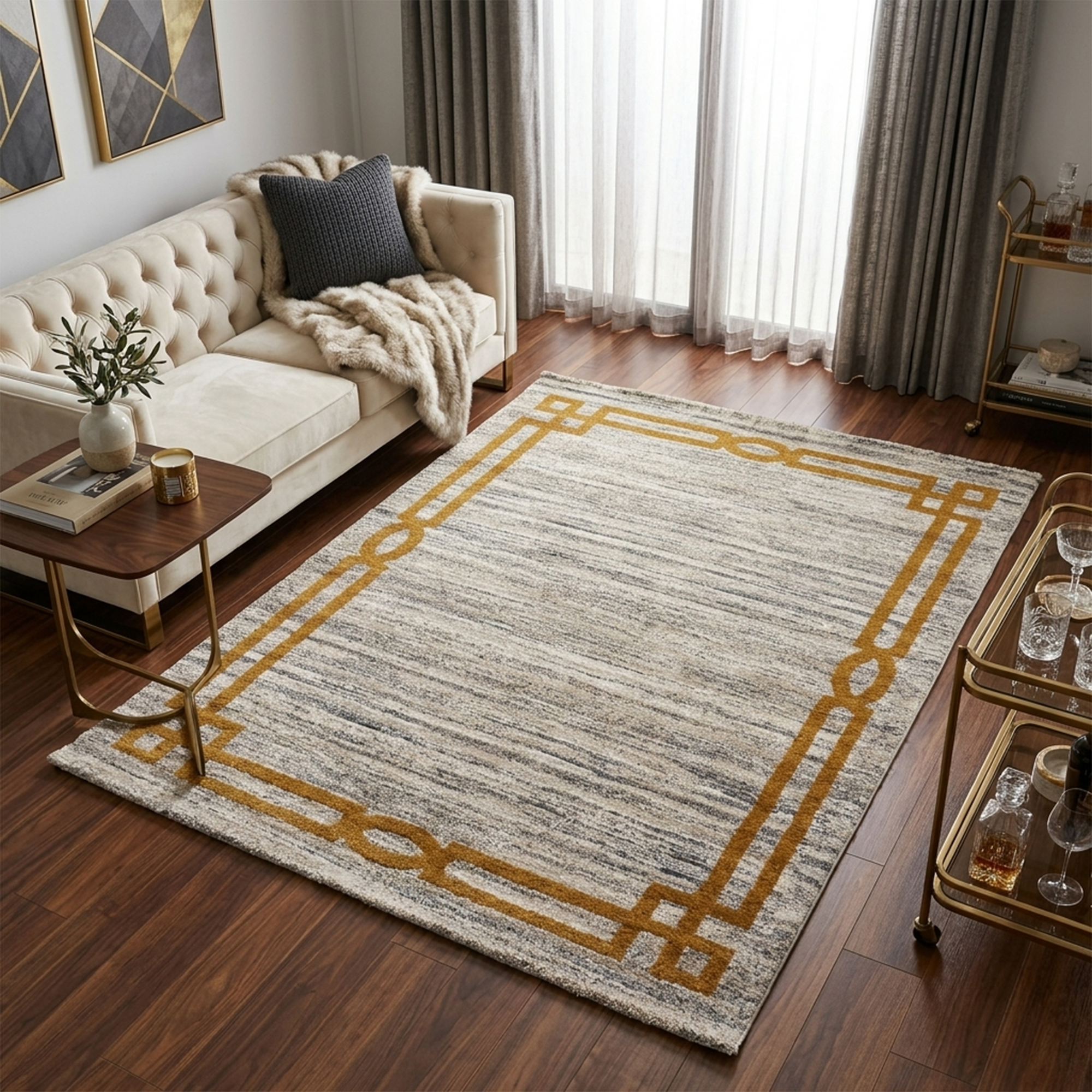 ASTANA 263  YELLOW/CREAM