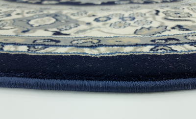 Ottoman 4379 NAVY/NAVY (Round)