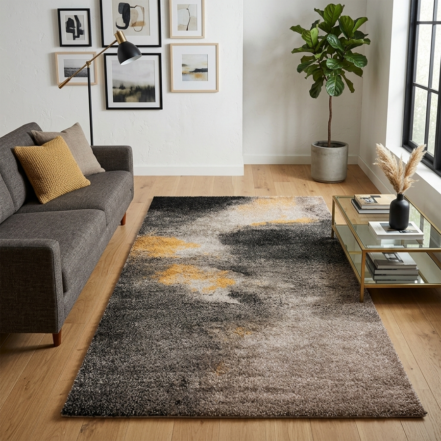 Frisee Rug 498B Beige/Yellow