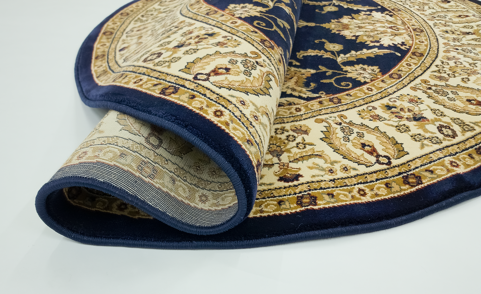 Ottoman 504 NAVY/NAVY (Round)