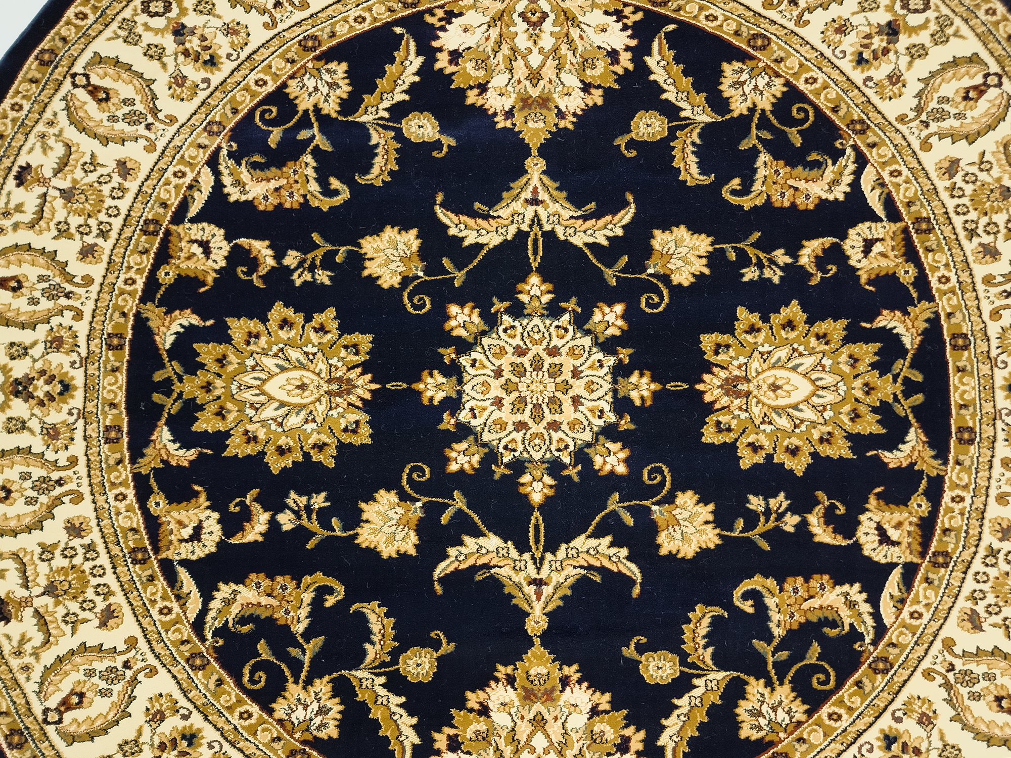 Ottoman 504 NAVY/NAVY (Round)