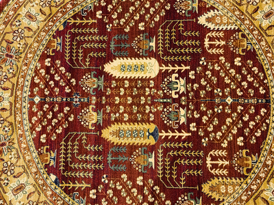 Ottoman 506 RED/RED (Round)