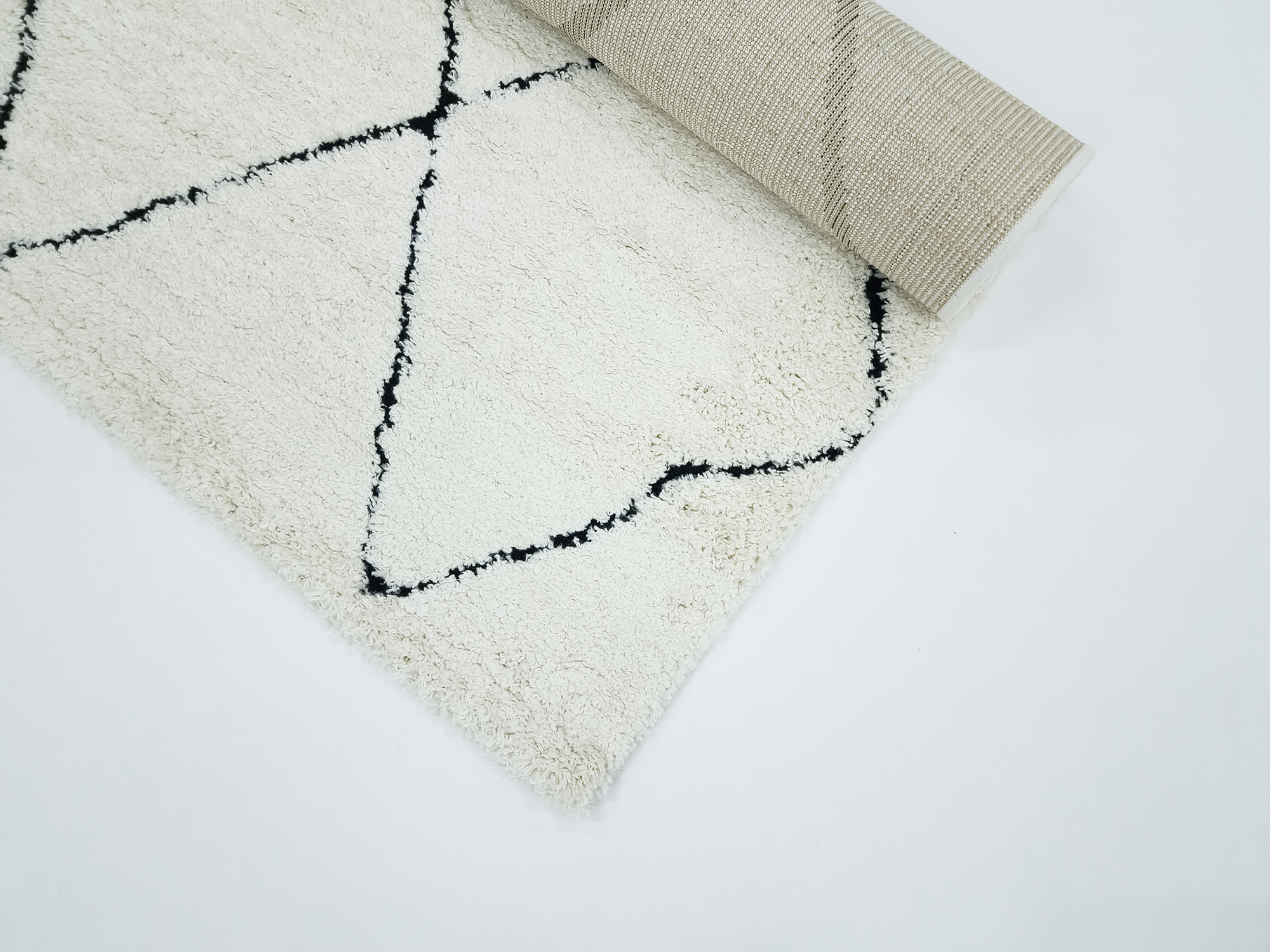 IDEAL SHAGGY  80260 390 WHITE BLACK