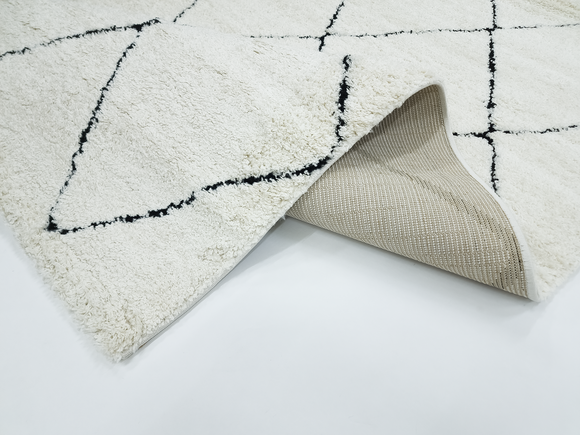 IDEAL SHAGGY  80260 390 WHITE BLACK