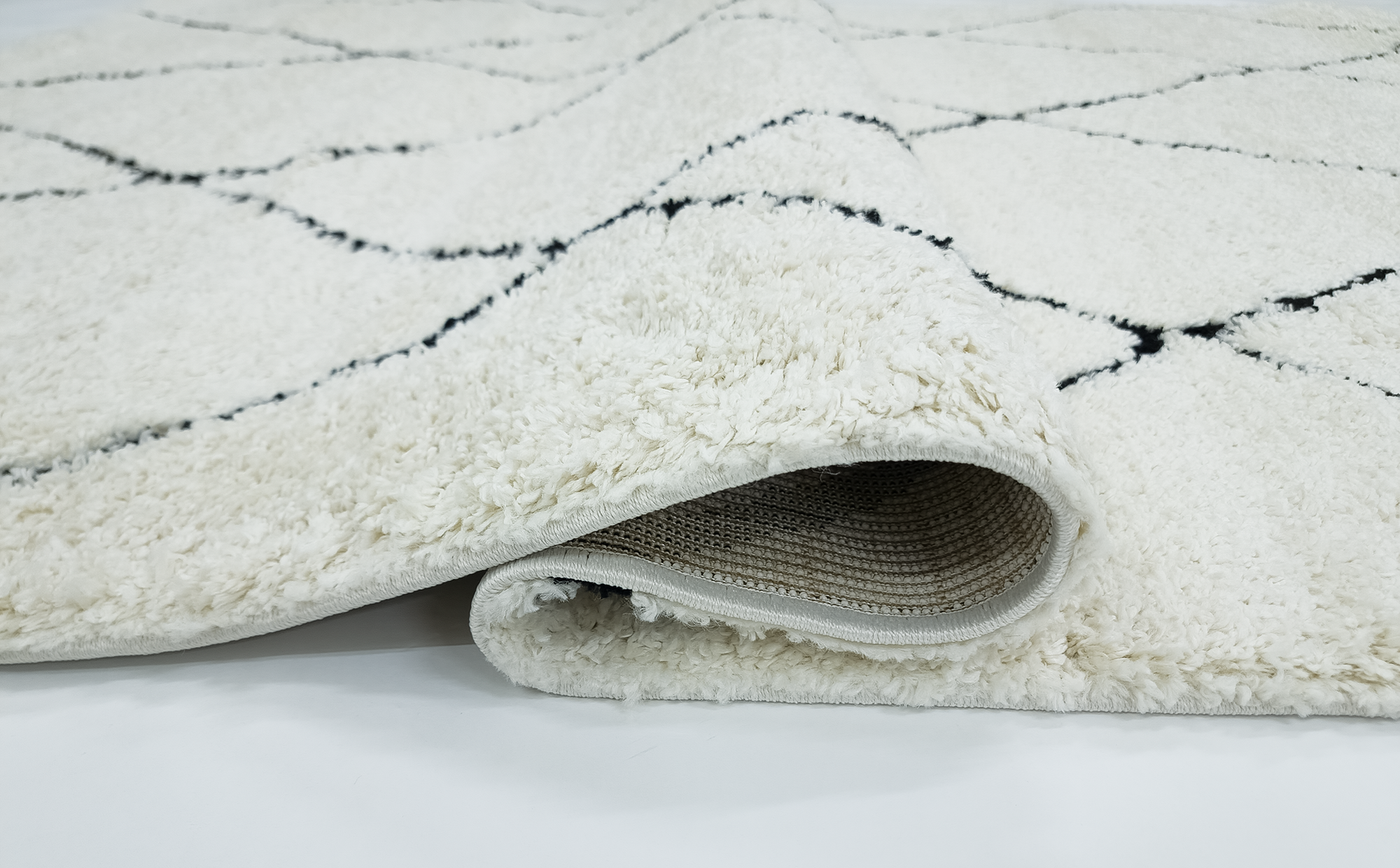 IDEAL SHAGGY  80260 390 WHITE BLACK
