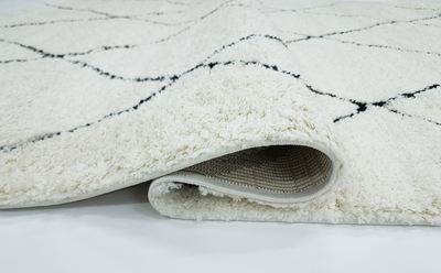 IDEAL SHAGGY  80260 390 WHITE BLACK