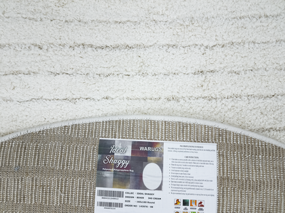 IDEAL SHAGGY 80409 360 CREAM (ROUND)
