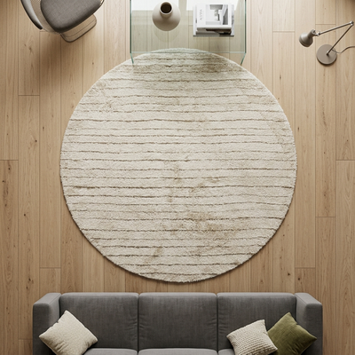 IDEAL SHAGGY 80409 360 CREAM (ROUND)