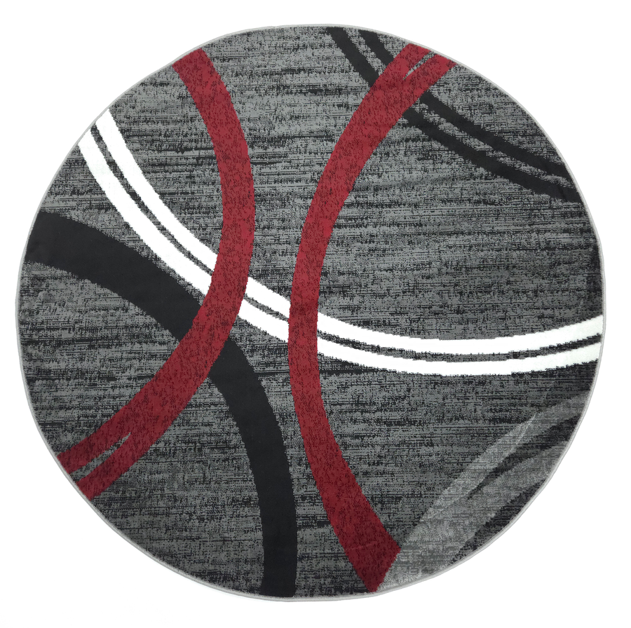 Alexa  815 DARK GREY/RED (ROUND)