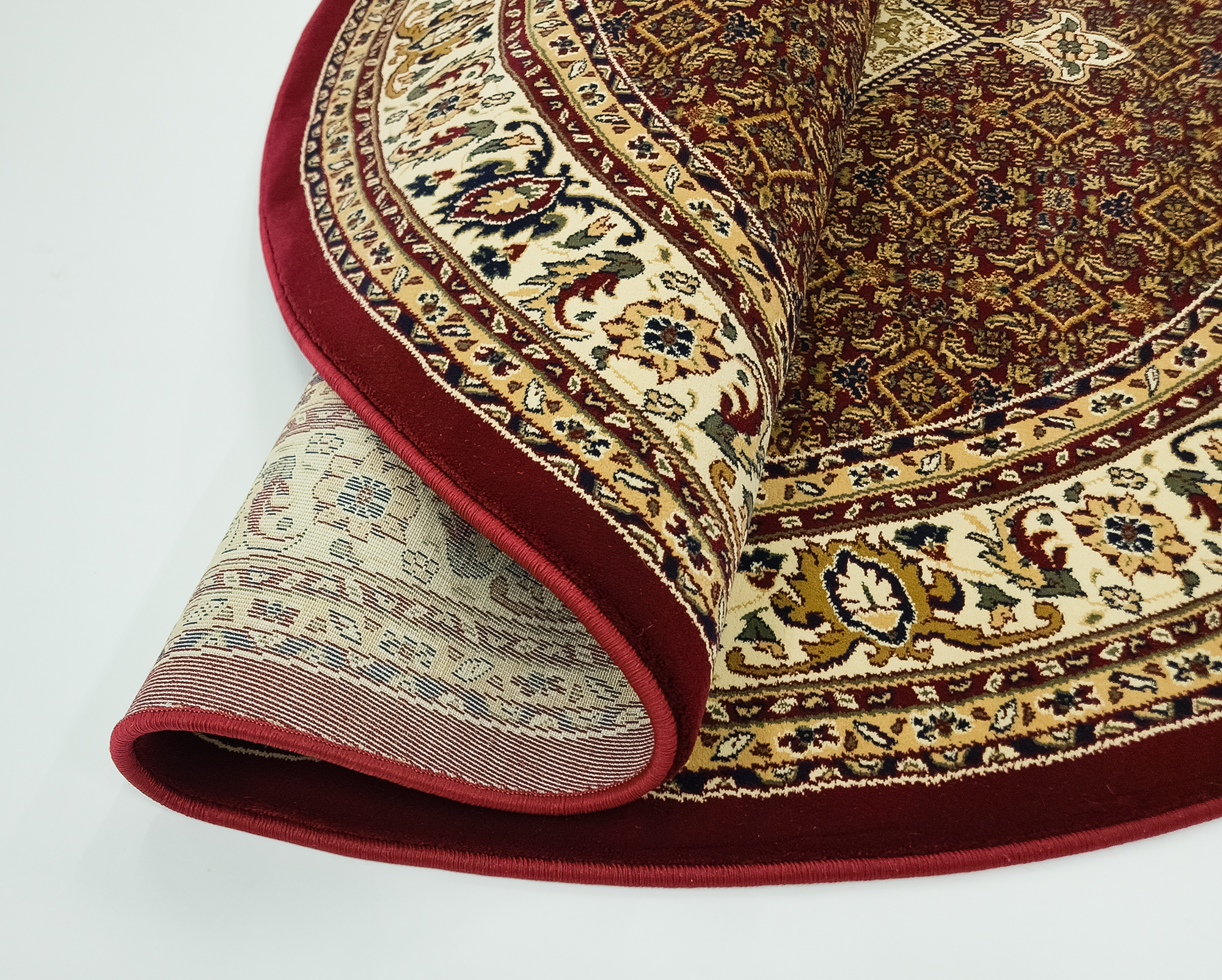 Ottoman 9052 RED/RED (Round)