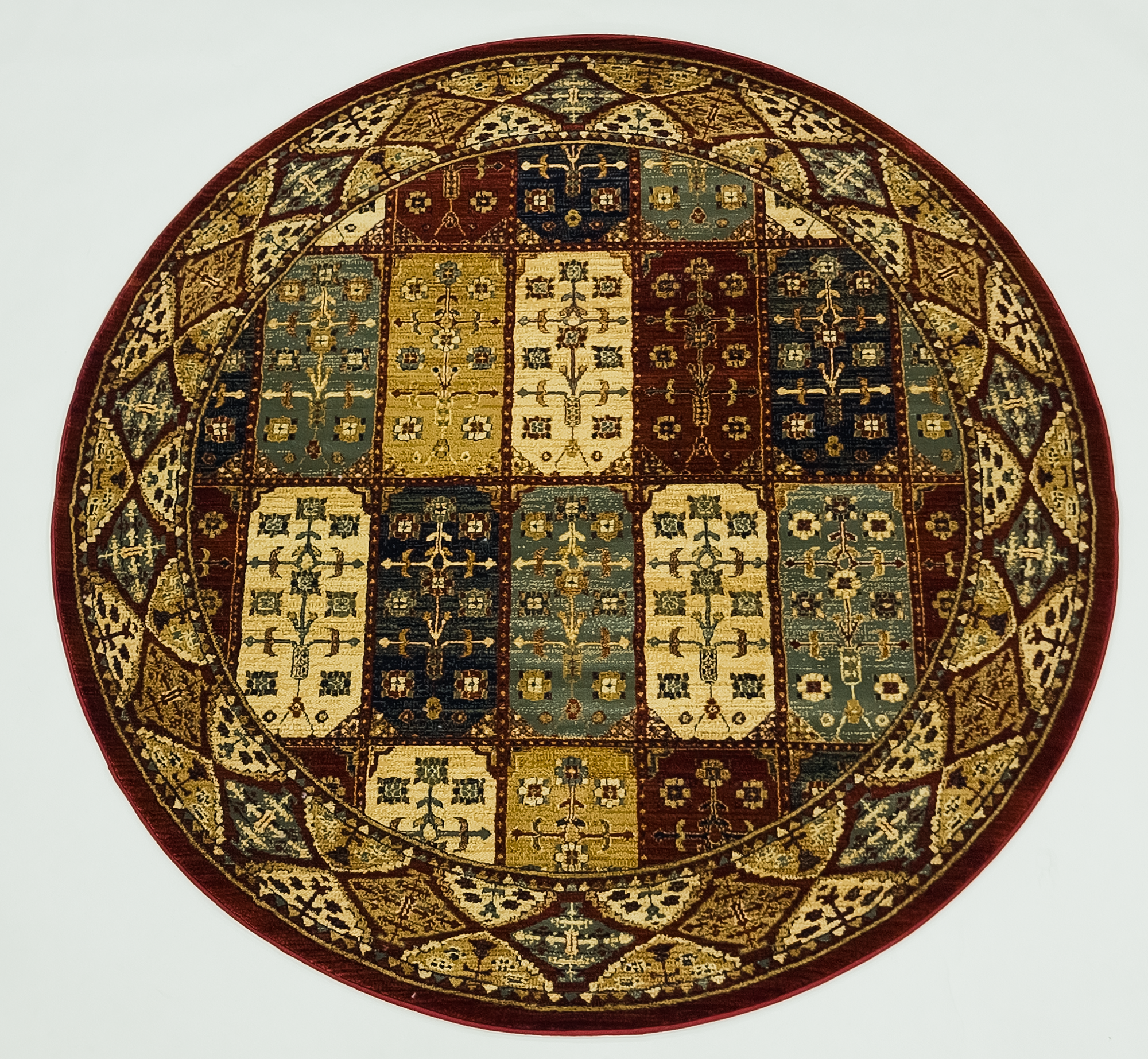 Ottoman 9543 RED/RED (Round)