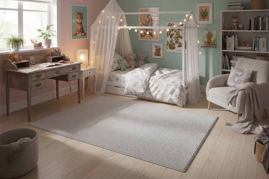 AMIRA IVORY-WOOL &  POLYESTER