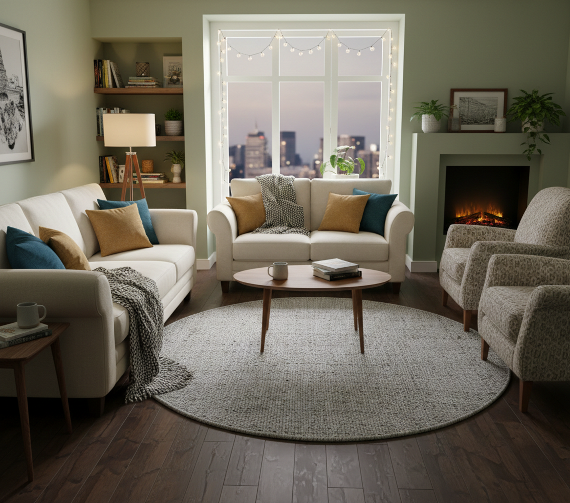 AMIRA SMOKE-WOOL &  POLYESTER