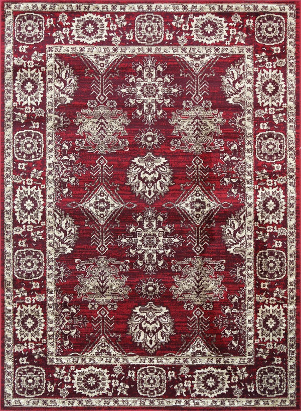 Alexa 6890 RED/CREAM - WA Rugs