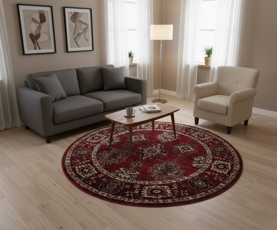 Alexa  6890 RED/CREAM (Round)