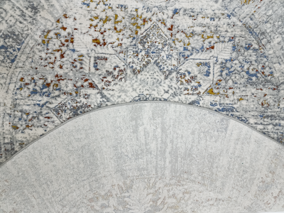 Boho 524B L.GREY/MULTI (ROUND)