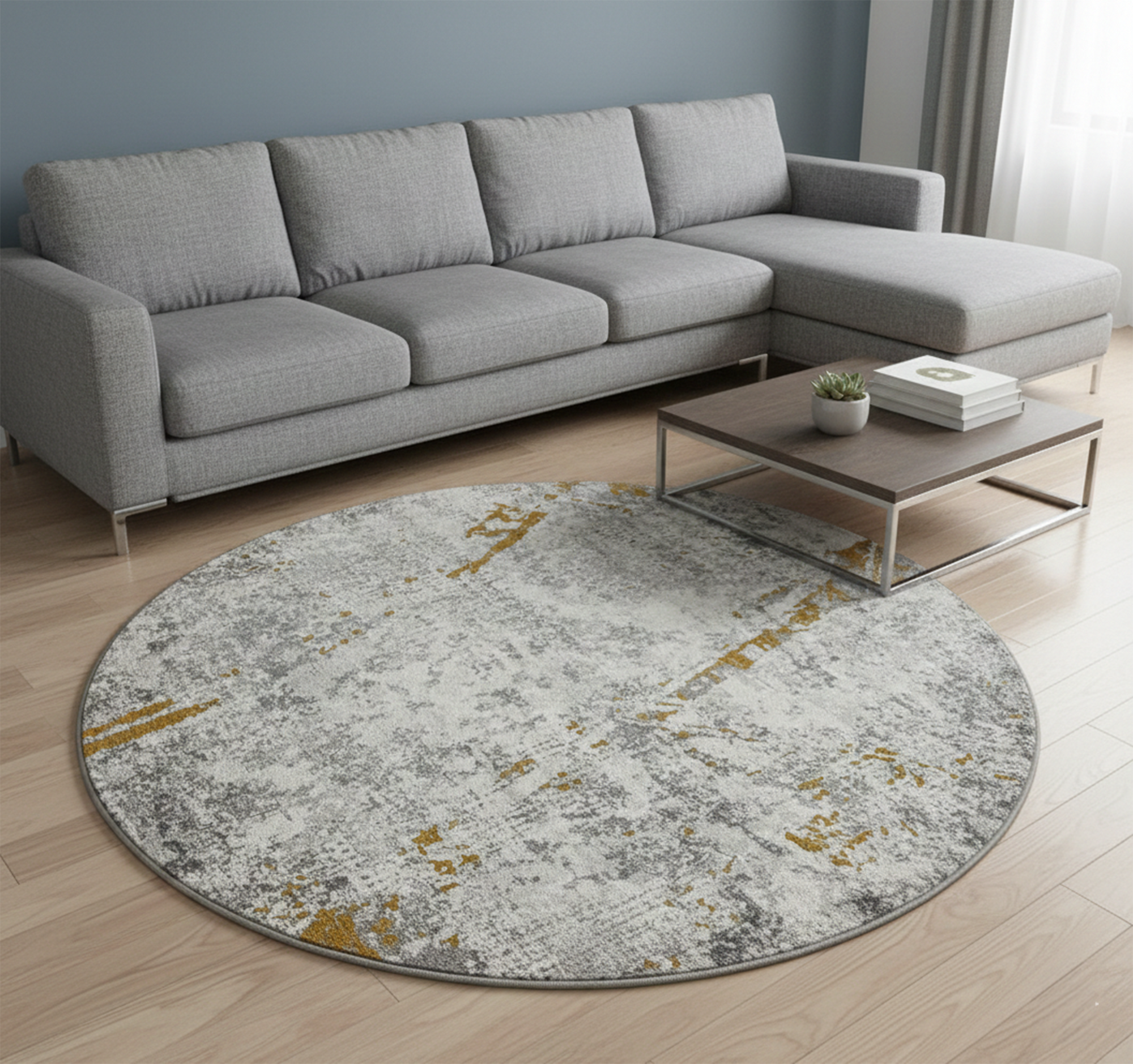 Boho 271 LIGHT GREY/MULTI (ROUND)