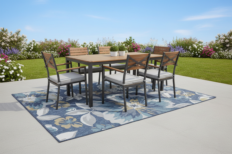 Flora 1137 S.NAVY ECRU /S.AQUA