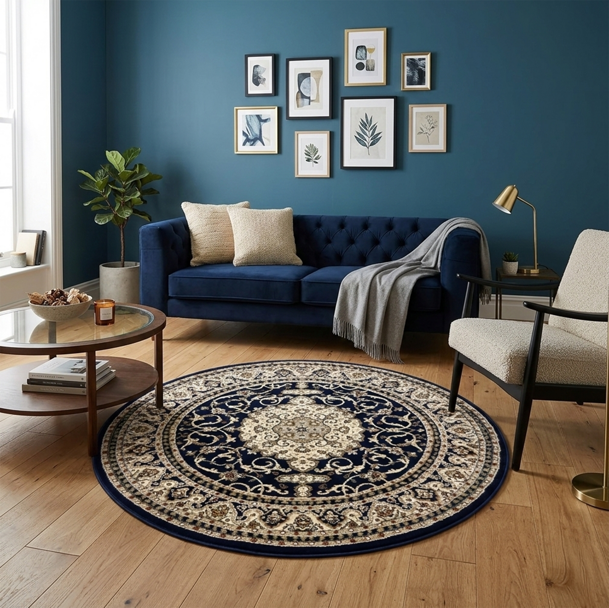 Julian 6 Navy (Round)