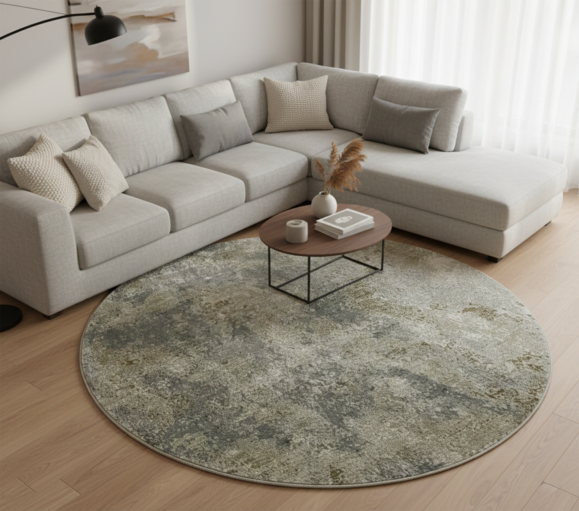 ROSALIE LD266A BEIGE (Round)