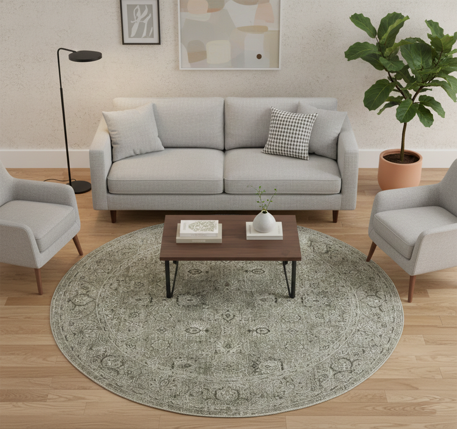 ROSALIE LD277A BEIGE (Round)