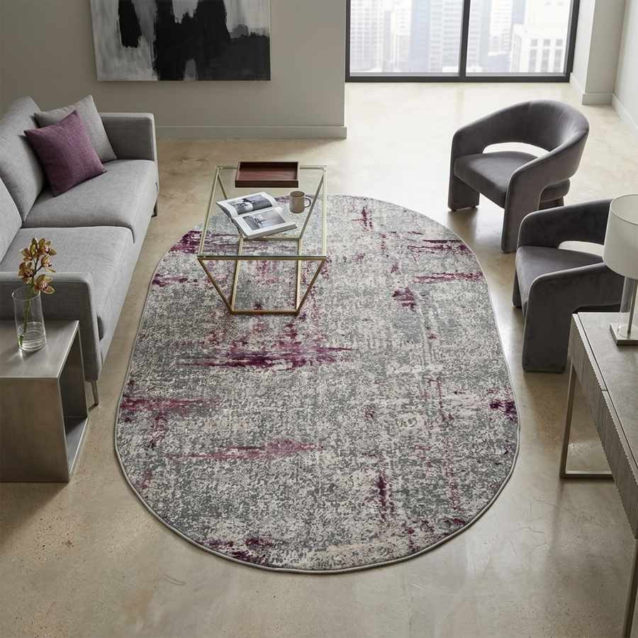 Madrid 9162 BEIGE/LILA (Oval)