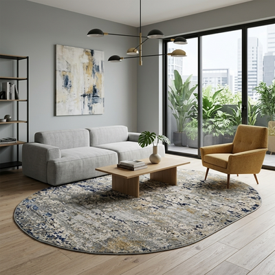 Madrid 9371 BEIGE/MAVI (Oval)