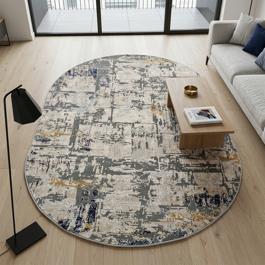 Madrid 9556 BEIGE/MAVI (Oval)