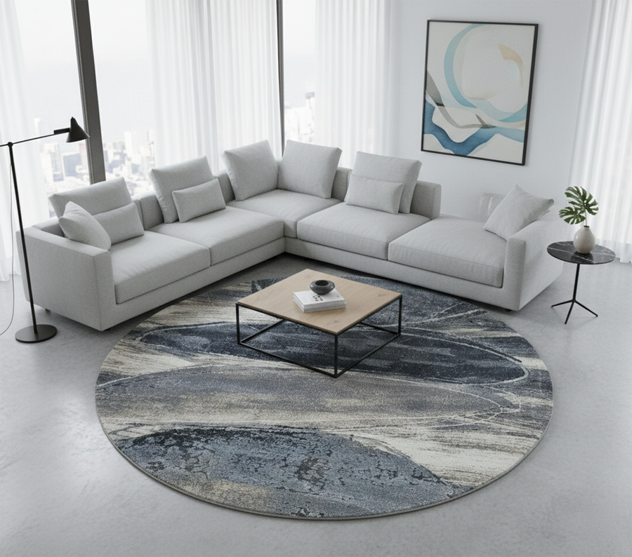 NIRVANA 2401 L.BLUE/CREAM (Round)