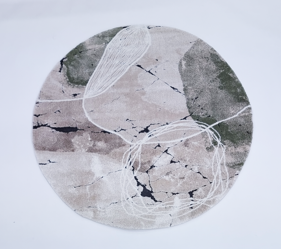 NIRVANA 2784 GREEN/CREAM (ROUND)