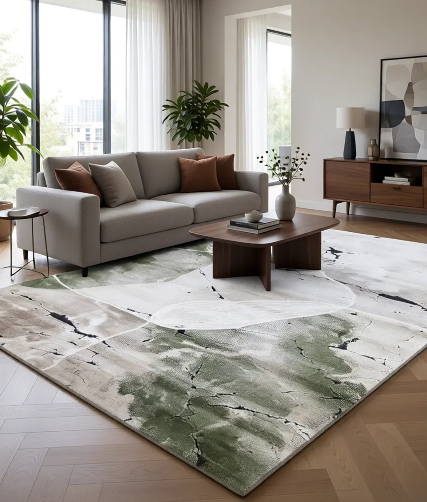 NIRVANA 2784 GREEN/CREAM