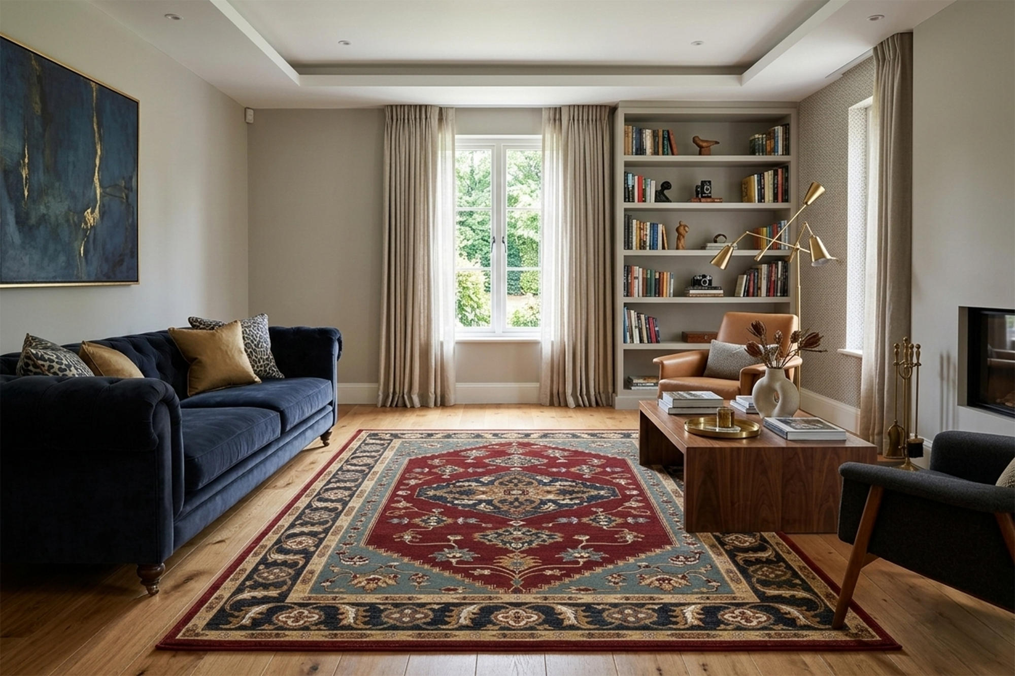 Ottoman 6432 RED/RED