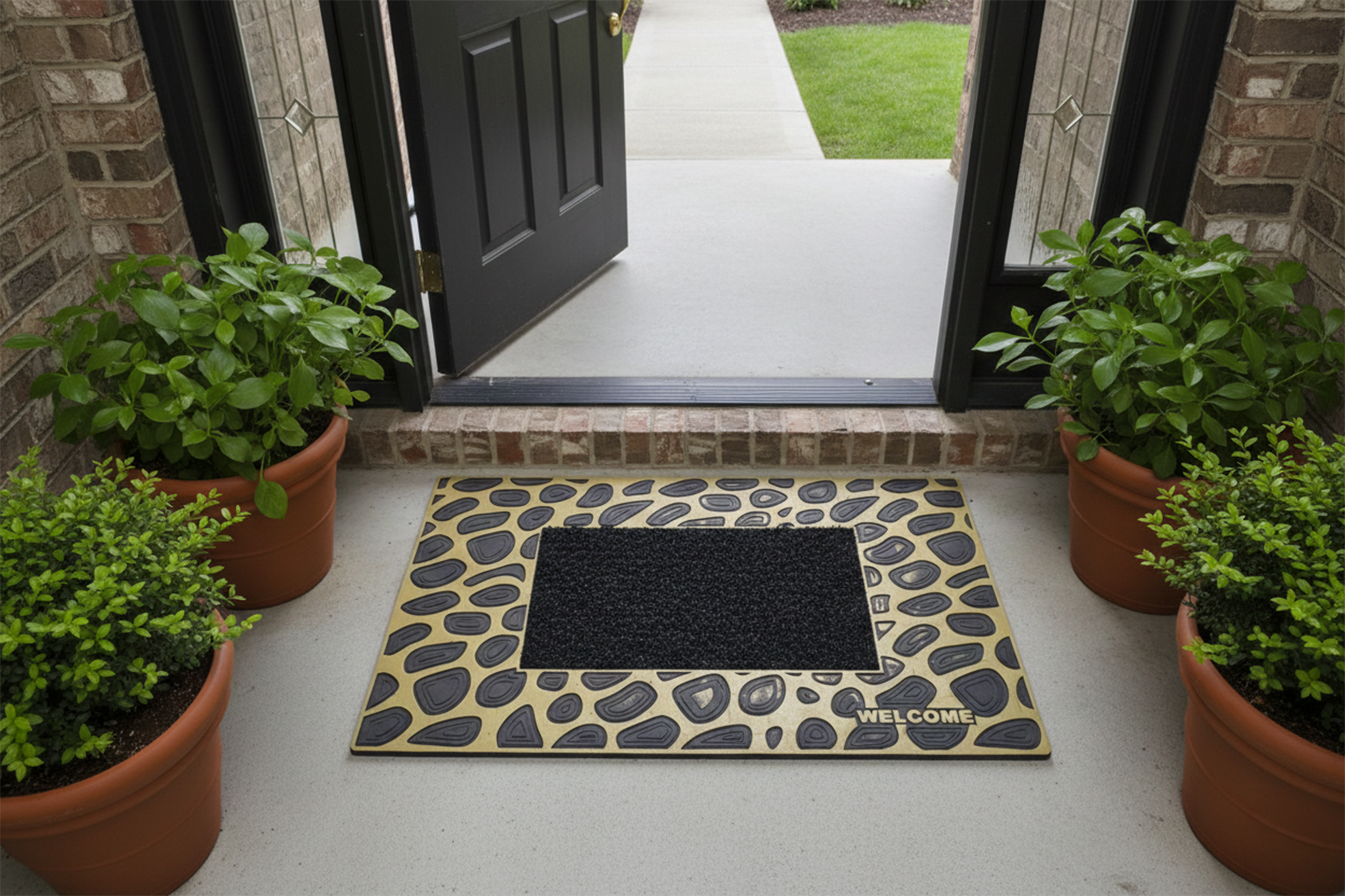 Outdoor PVC Door mat (Welcome A1 GOLD)