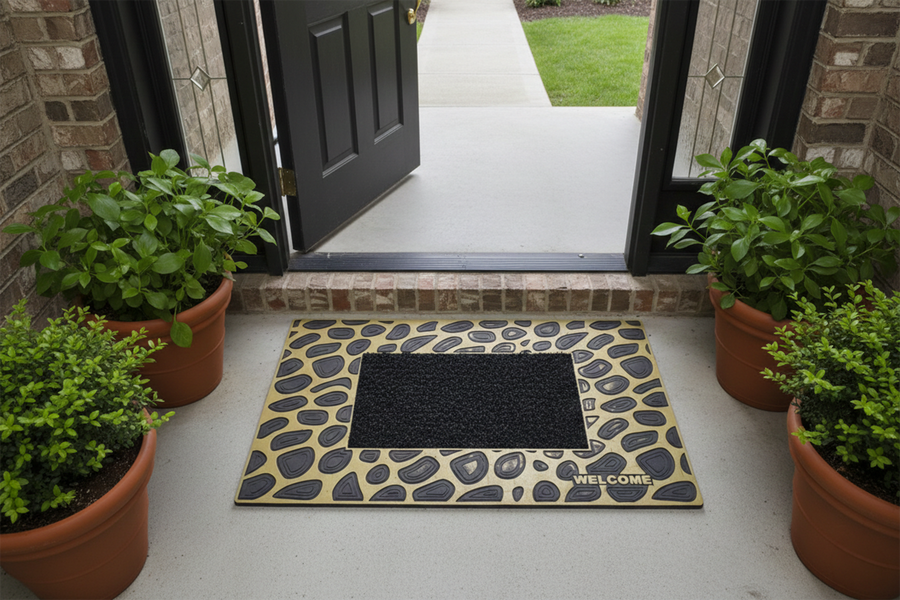 Outdoor PVC Door mat (Welcome A1 GOLD)