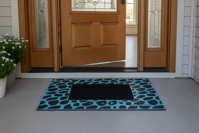 Outdoor PVC Door mat (Welcome A1 Turquoise)
