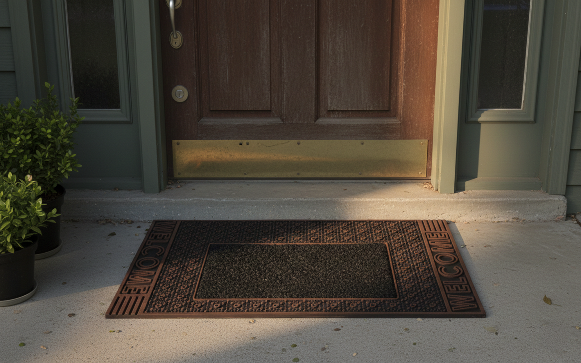 Outdoor PVC Door mat (Welcome A2 Brown)