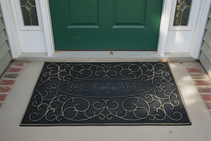 Outdoor PVC Door mat (Welcome A3 Gold)