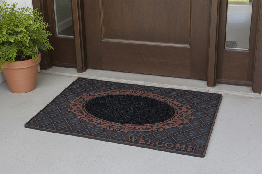 Outdoor PVC Door mat (Welcome D1 Brown)