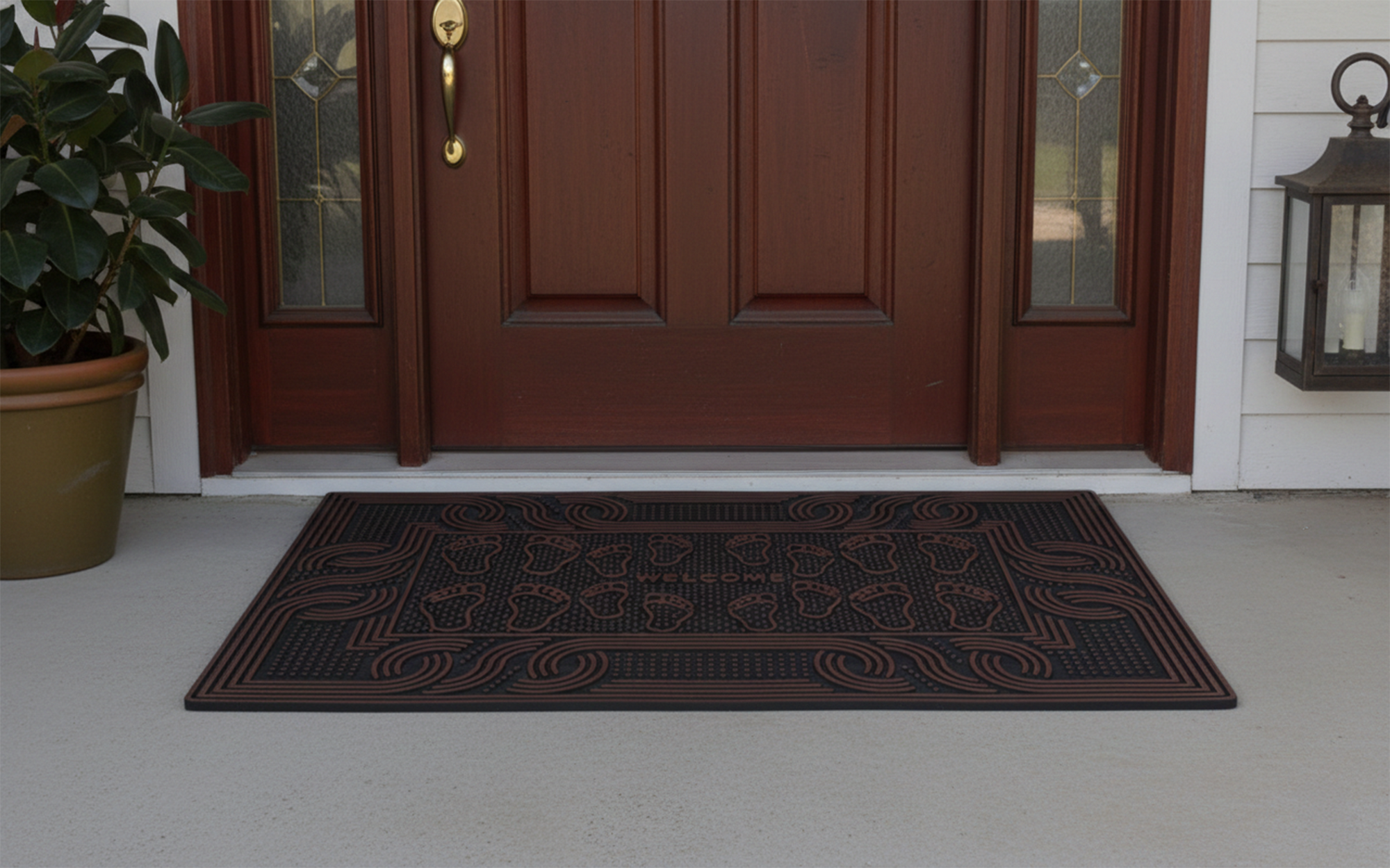Outdoor PVC Door mat (Welcome H1 Brown)