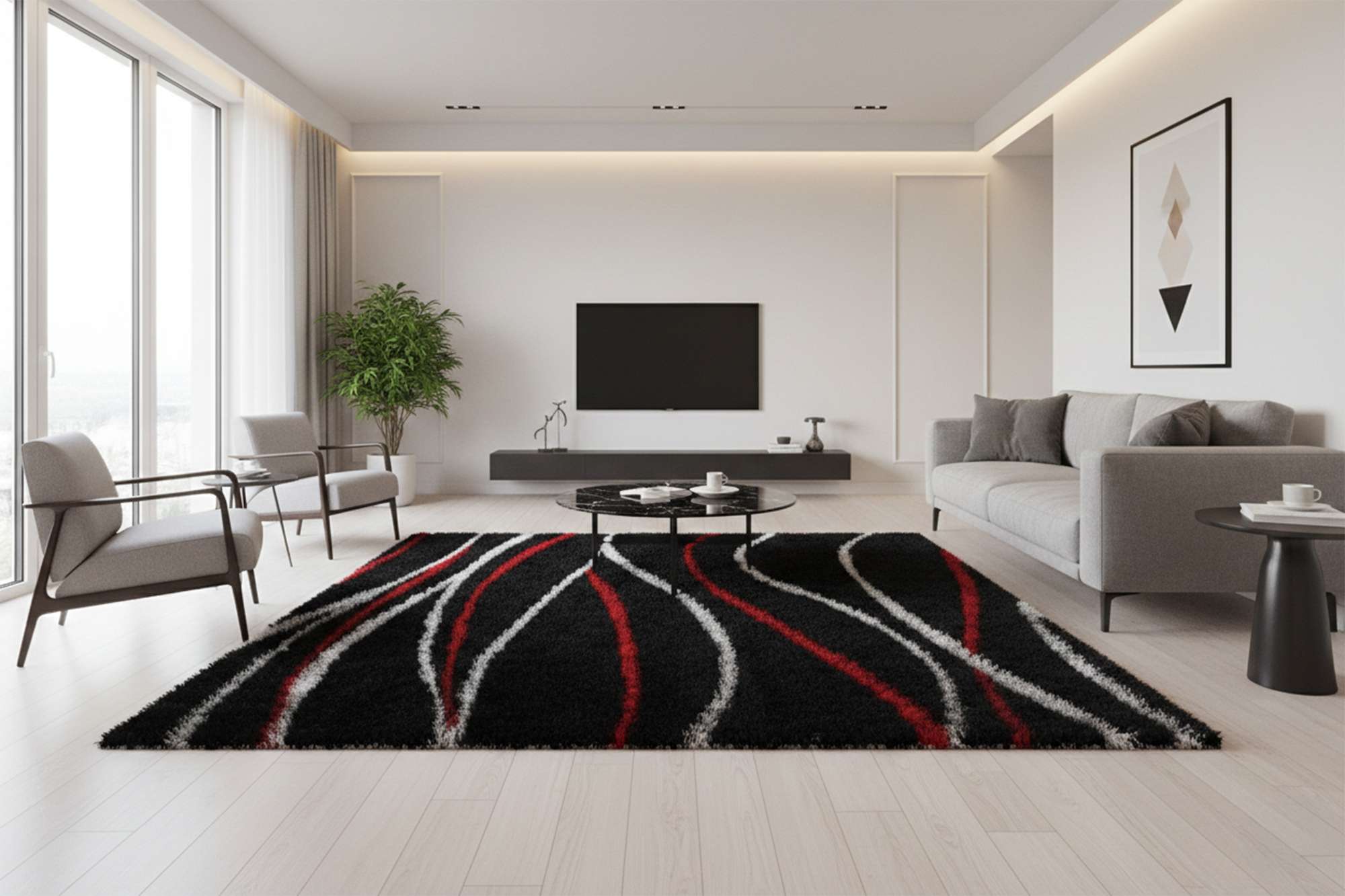 Posh Shaggy 3407 BLACK/BLACK