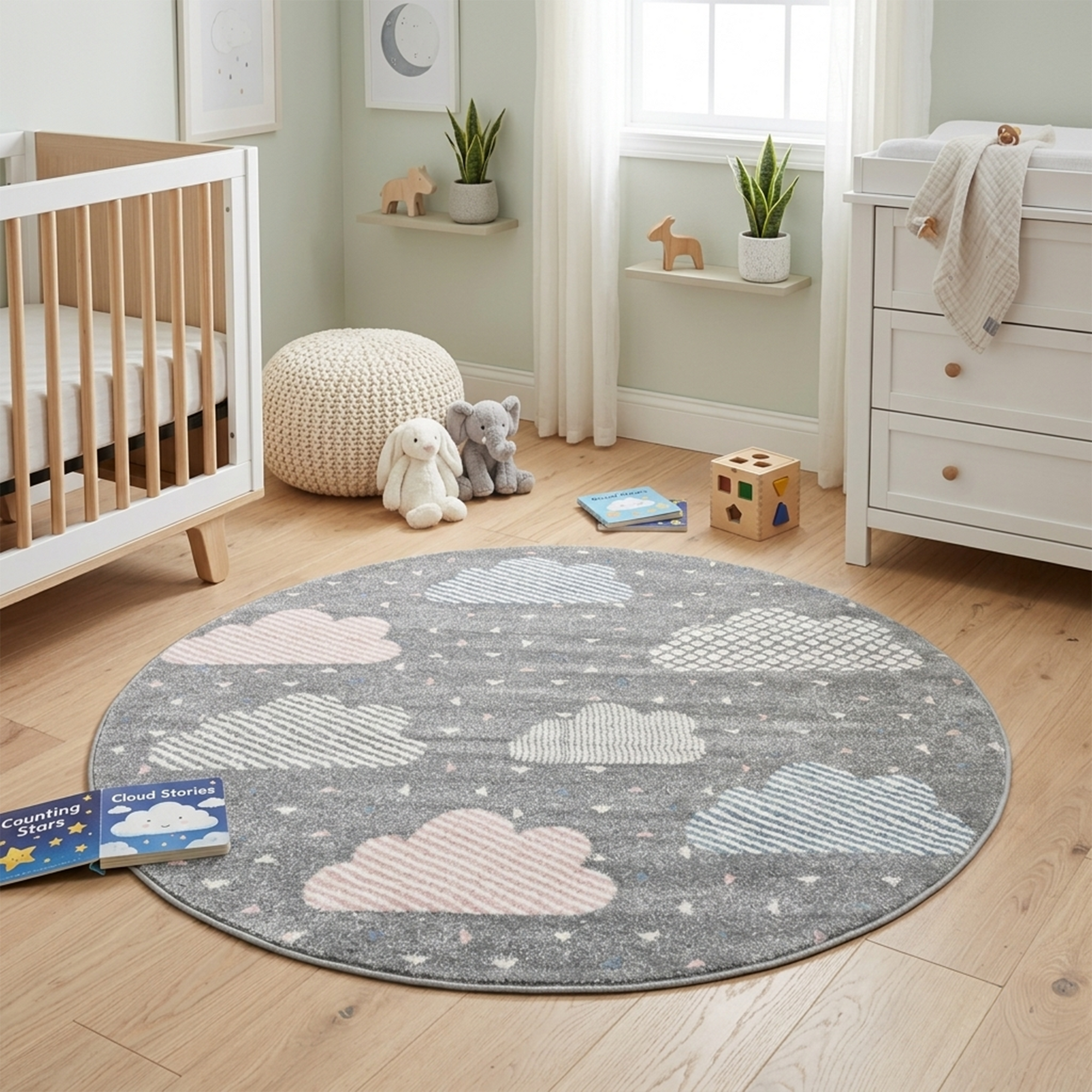 SUNDEA 867 L.GREY/PINK (Round)