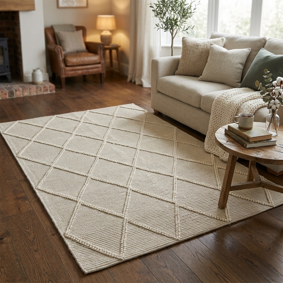 Textures 101 Ivory (Wool & Cotton blend)