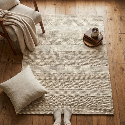 Textures 103 Ivory (Wool & Cotton blend)